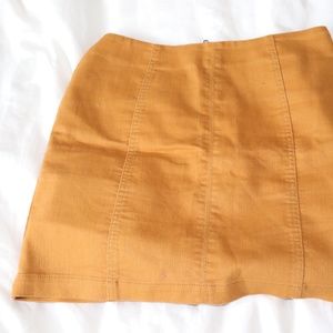 Mini Pencil Skirt - Yellow